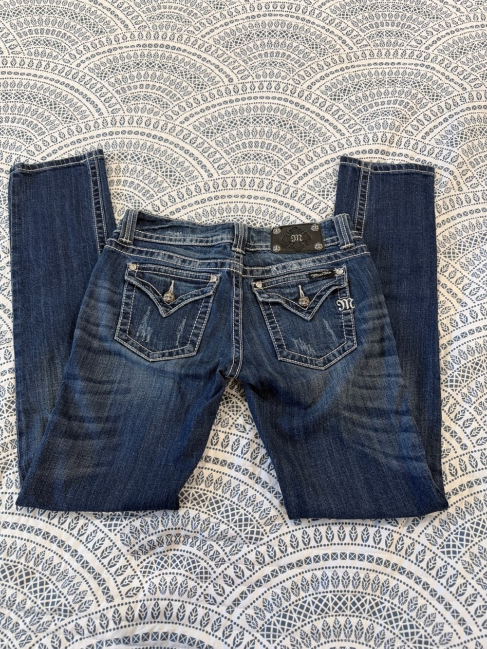 Miss Me Dark Blue Skinny Jeans